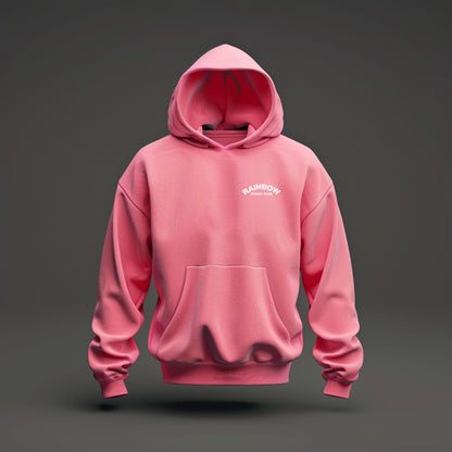 Rainbow Social Club Hoddie Pink