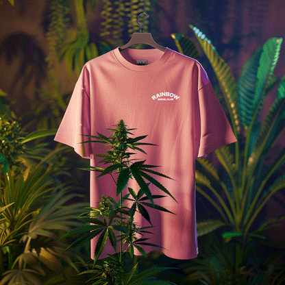 T-Shirt Pink Rainbow Social Club